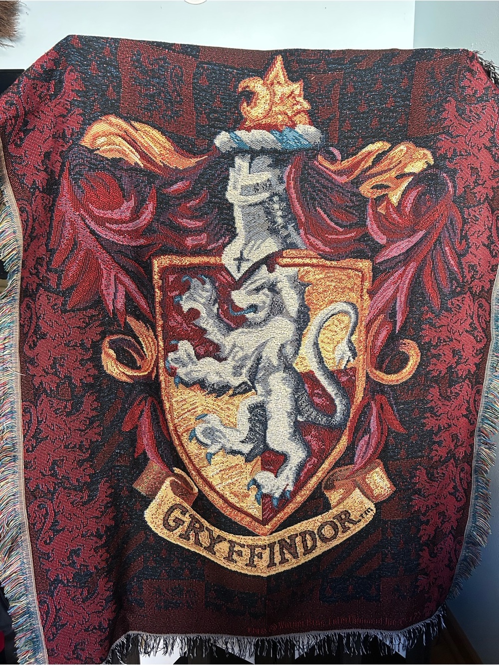 Gryffindor Crest Woven Throw Blanket